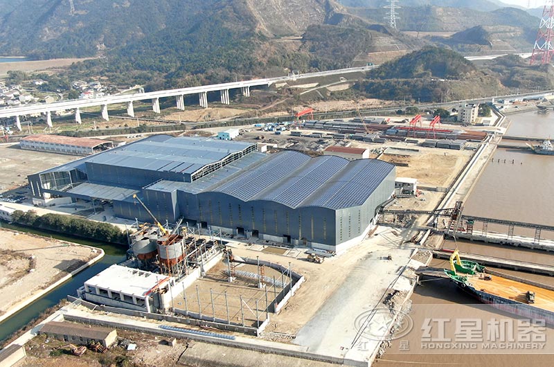 浙江舟山大型砂石加工廠在建項目現場 浙江舟山大型砂石加工廠在建項目現場